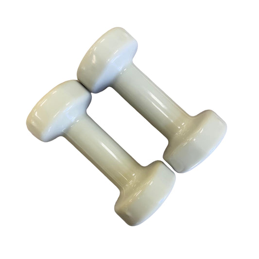 2kg Hand Held Weights Creamy/Sage - One Pair