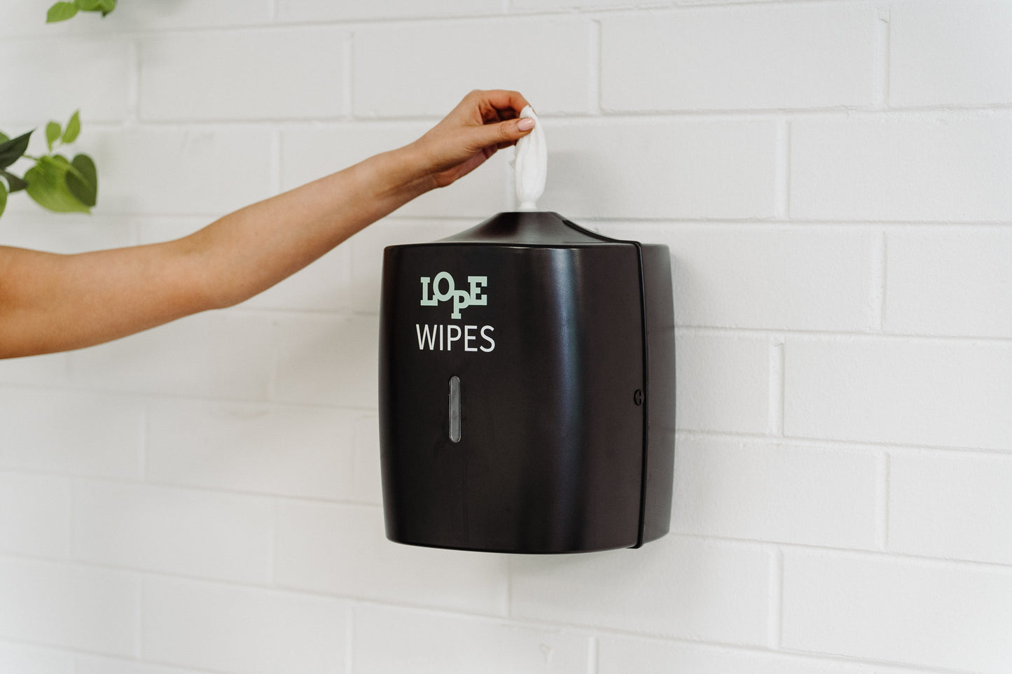 Equipment Wipes Wall Dispenser - Black